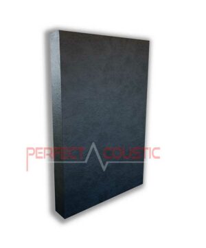 Absorbedor acústico con membrana de cuero - también disponible en un tamaño especial con funda de cuero azul oscuro.