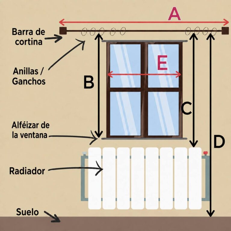 Cómo medir y montar una cortina a medida