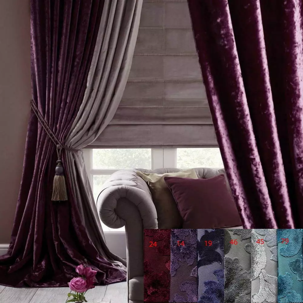 Cortinas de puerta in terciopelo