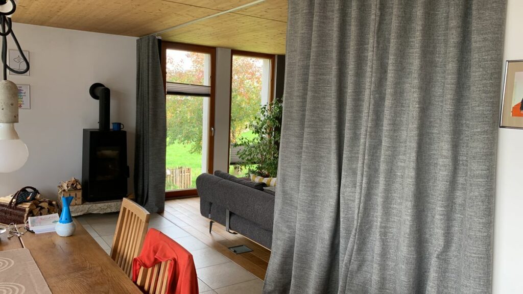 Cortinas separadoras Pike para salón