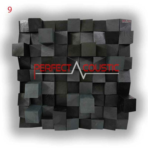 Difusor acústico Art en negro y gris, código de color 9