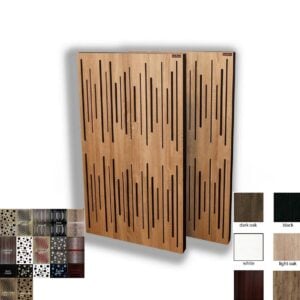 Panel Acústico con Frente de Difusor- Disponible en varios tamaños