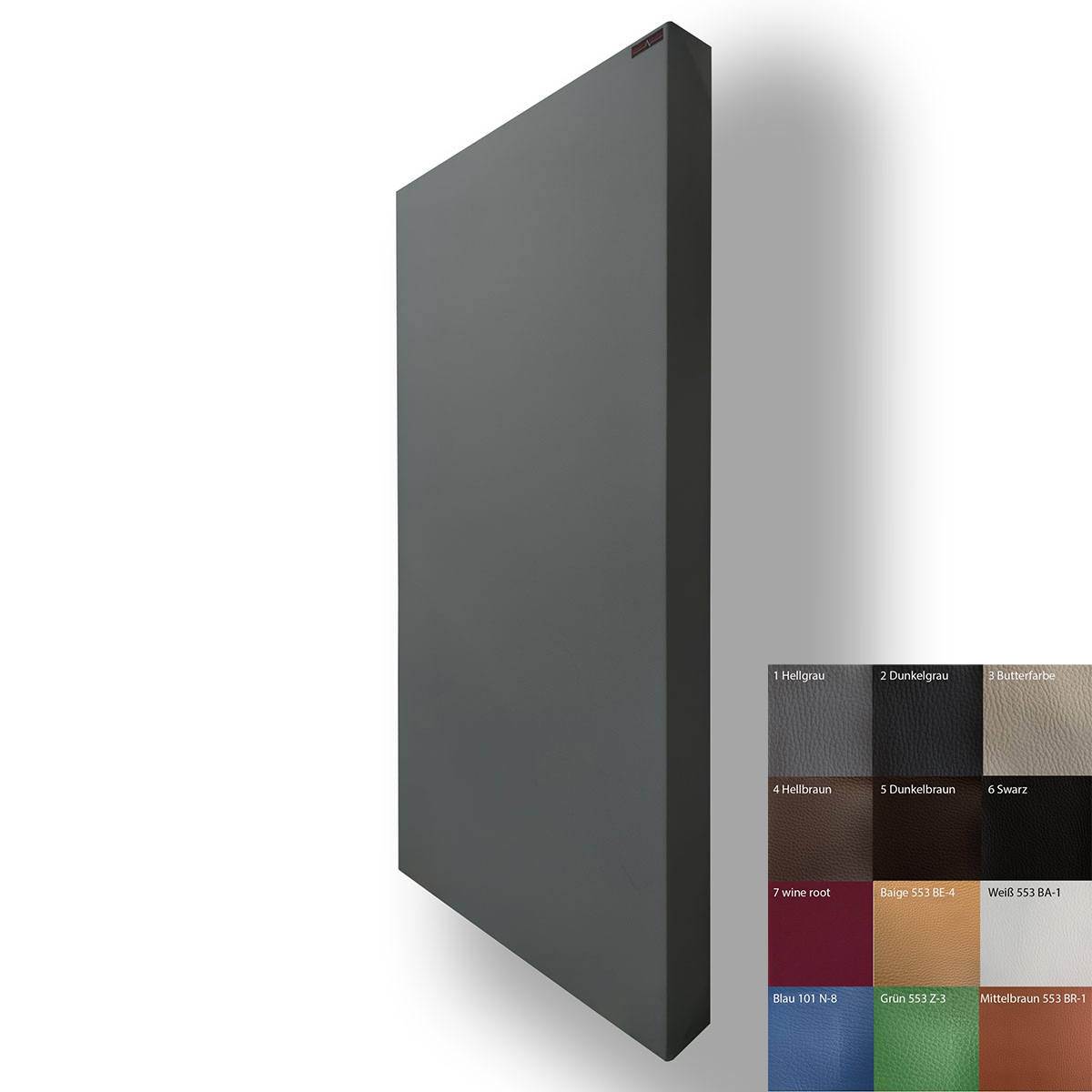 Panel absorbente con membrana de piel clásica