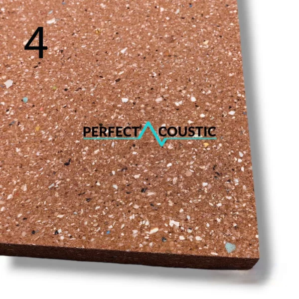 Panel acústico de esponja autoadhesiva marrón extra densa