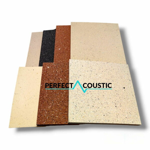Panel acústico de esponja coloreada extra densa, disponible en varios tamaños y grosores.