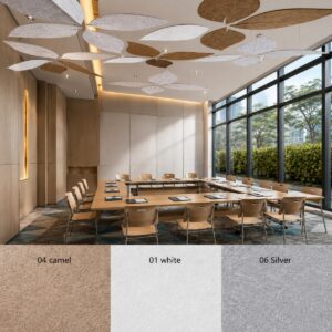 Panel de techo de hojas de Bilnora, extra denso, 1400 × 700 × 12 mm – la imagen es solo para fines ilustrativos.