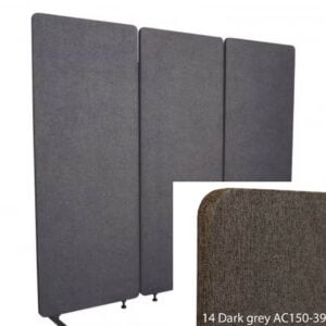 Separadores de ambiente oficinas Bilnora 160x60x2,5 cm – Revestimiento en color Dark Grey