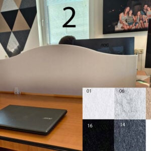 Separadores mesas oficina Bilnora 60x60x1.2 cm - Muestra 2