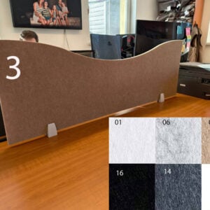 Separadores mesas oficina Bilnora 60x60x1.2 cm - Muestra 3