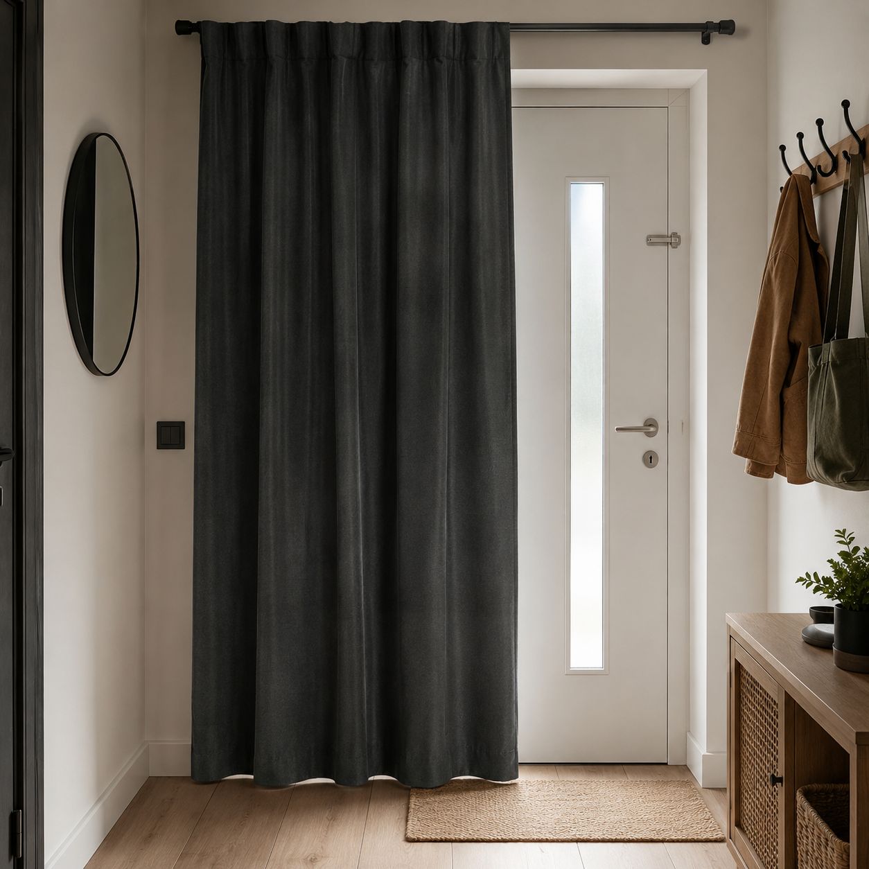 cortina decorativa para puerta-la imagen es ilustrativa