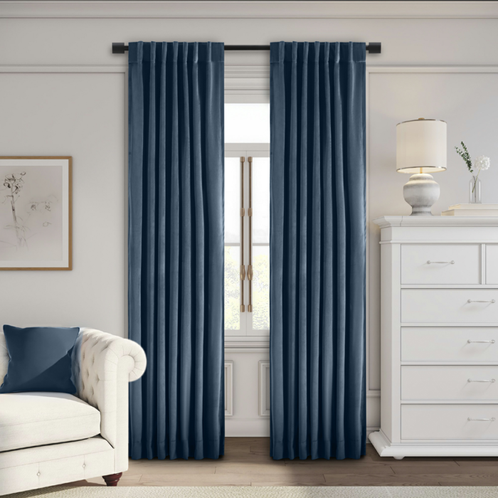 cortinas termicas para el frio en azul