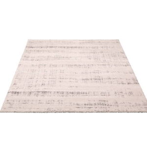 luxury-harmony-alfombra-bicolor-09wsw-vista-producto Alfombra Luxury Harmony bicolor 09WSW en vista frontal de producto, con base clara y sutil patrón lineal en tonos beige y gris suave.