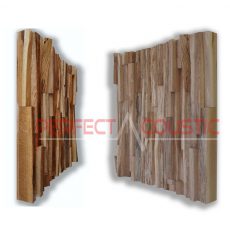 oak wood acoustic diffuser pattern